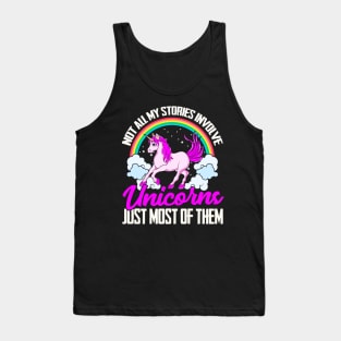 Unicorns Unicorn Funny Quotes Humor Sayings Gift Tank Top